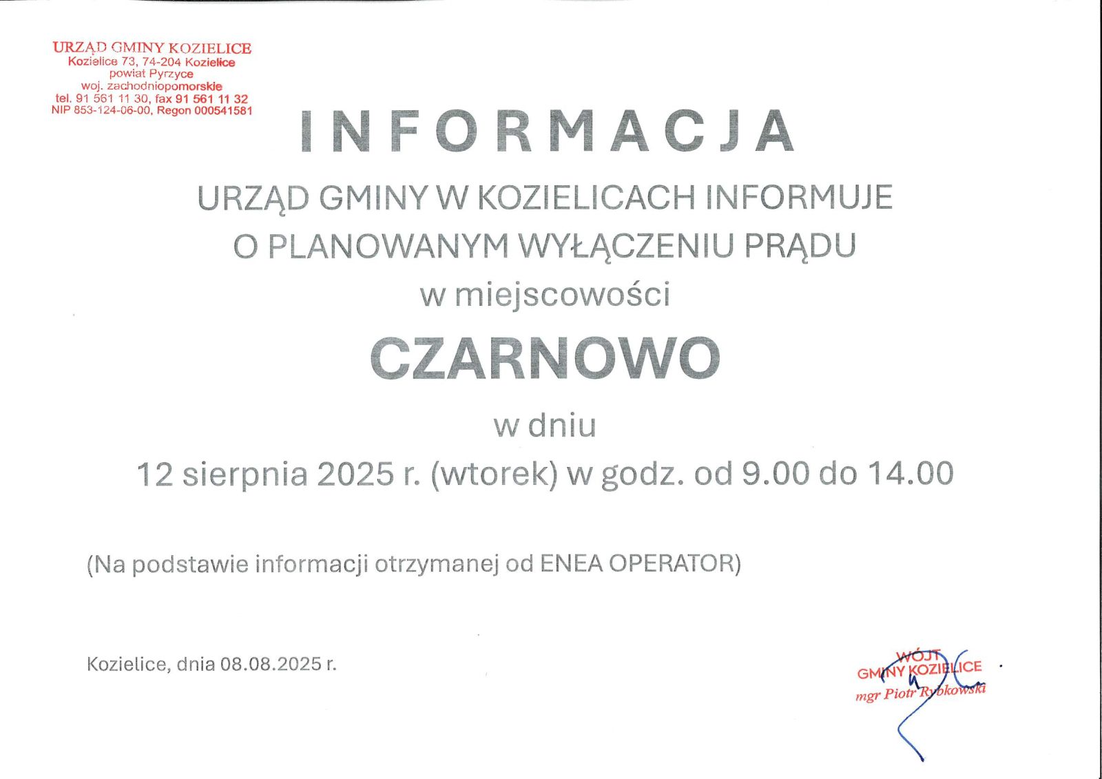 Zdjęcie: INFORMACJA !