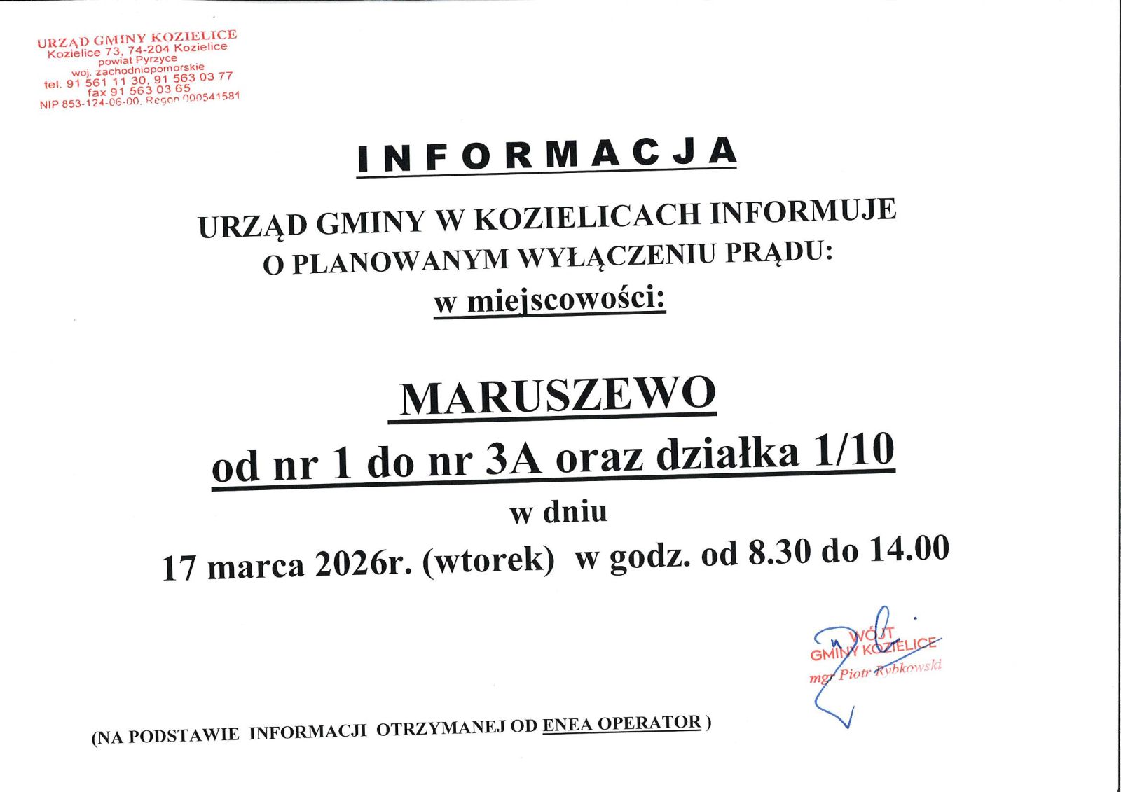Zdjęcie: INFORMACJA