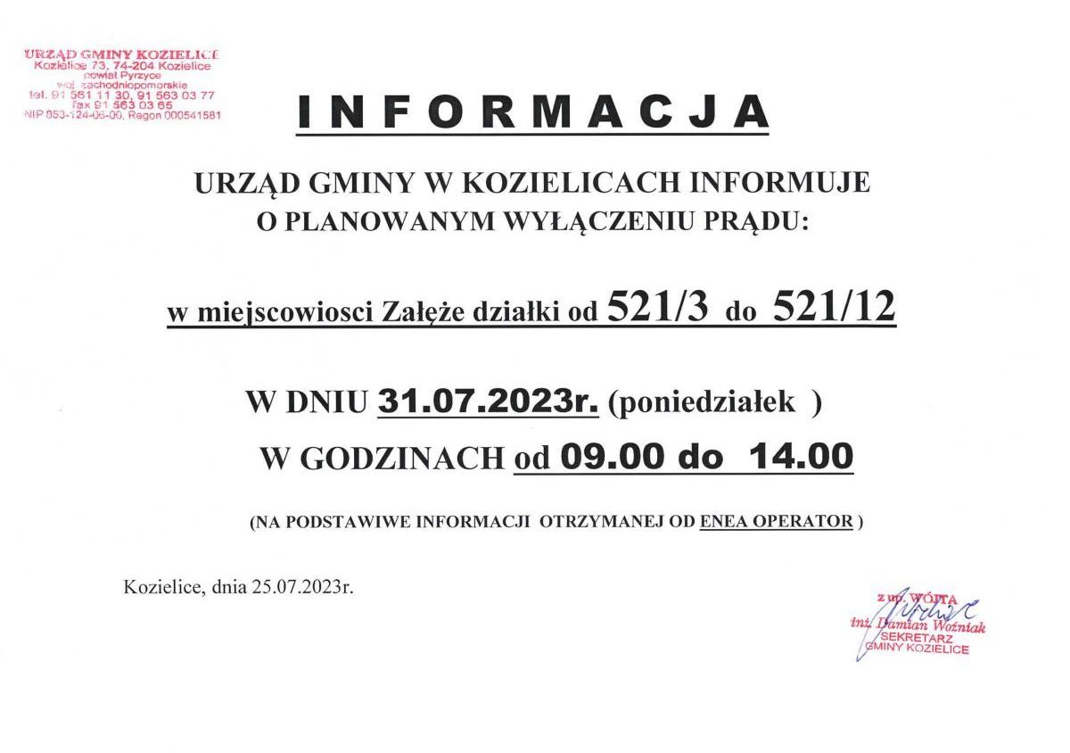 Zdjęcie: INFORMACJA