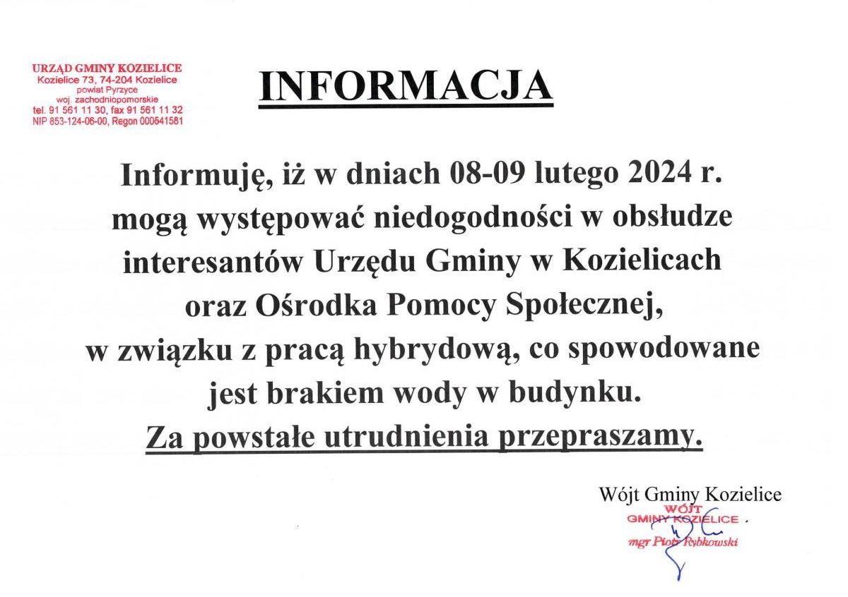 Zdjęcie: Informacja