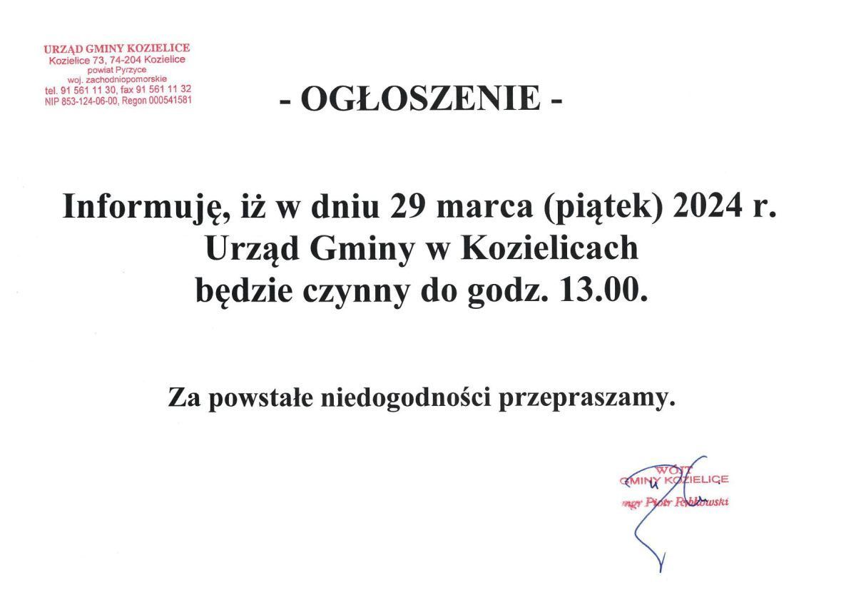 Zdjęcie: OGŁOSZENIE