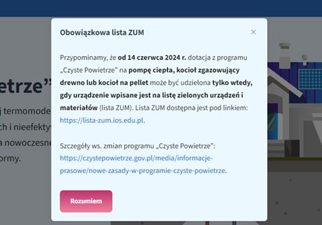 Zdjęcie: OBOWIĄZKOWA LISTA ZUM