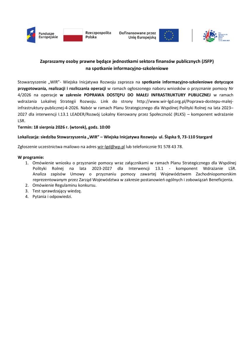 Zdjęcie: INFORMACJA !